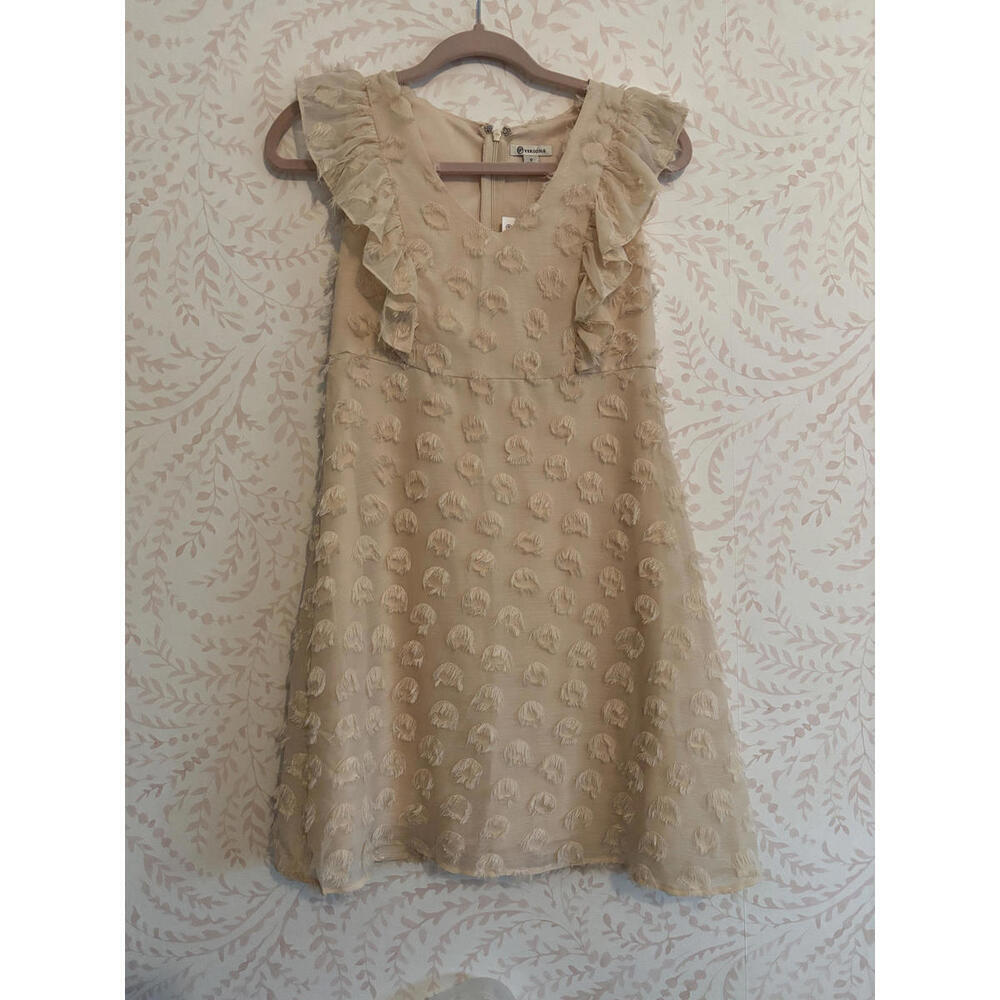 NWT Versona Elegant Ruffled Babydoll Floral Dress
